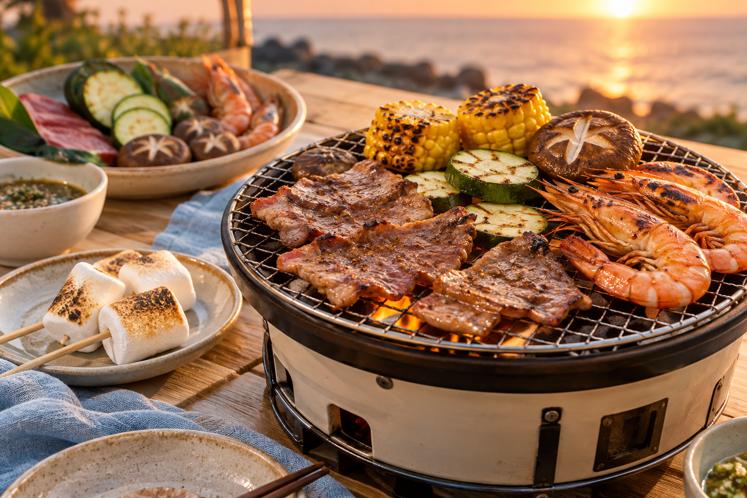 小琉球金獅子海景BBQ燒烤｜海景晚餐與燒烤聚餐